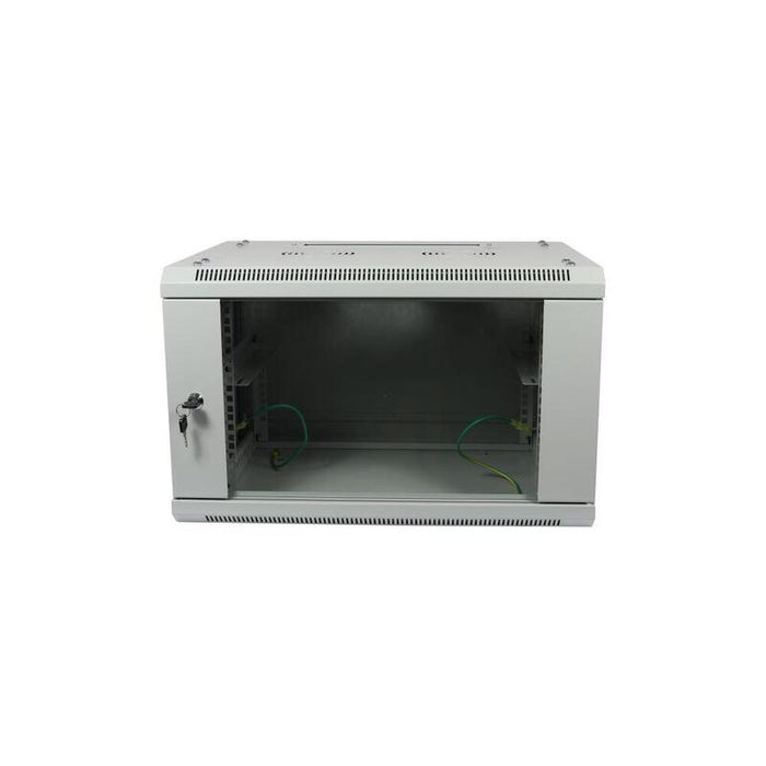 Allnet 19\"Wandgehäuse, 15he, 1-Teilig, T600mm, Lichtgris, Zerlegt(Flat Pack), Sma-Serie,