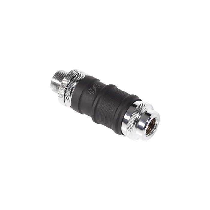 Alphacool Es Cierre Rápido Blh1a Pushin Set Ig-Ig Con Conexión Por Tornillo Pasante, Conexión Negro (Mate)/Cromo 13877
