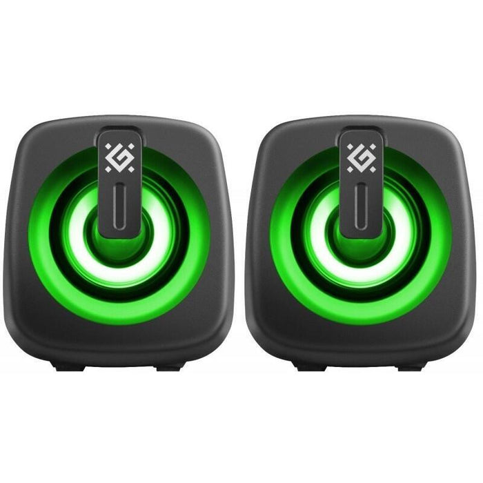 Altavoces Para Ordenador J1 2.0 6w Led Usb Negro
