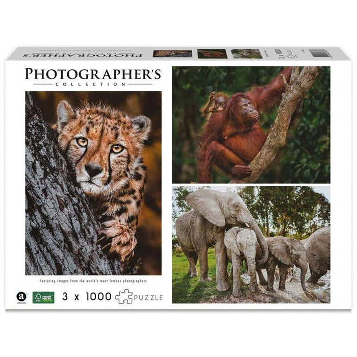 Ambassador Wild Animal Families 3x1000 Piezas (Donal Boyd)