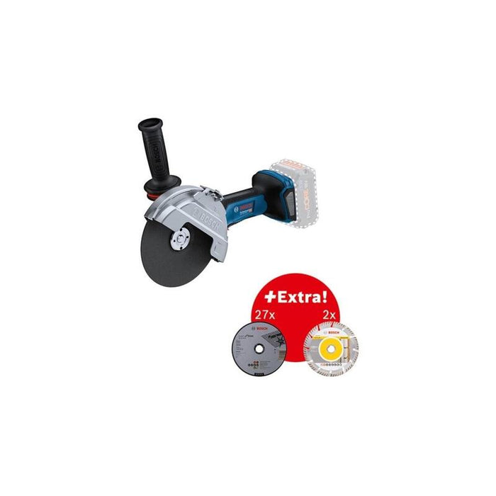 Amoladora Angular Bosch Professional Gws 14-125 Professional + Gde 115/125 Azul/Negro, 1.400 W, Con Aspiración De Polvo Incluida 0615a5004r