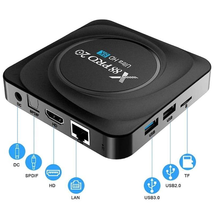 Android Tv  X88 Pro 20 8gb/128gb 4k Dual Wifi Bluetooth Android 11