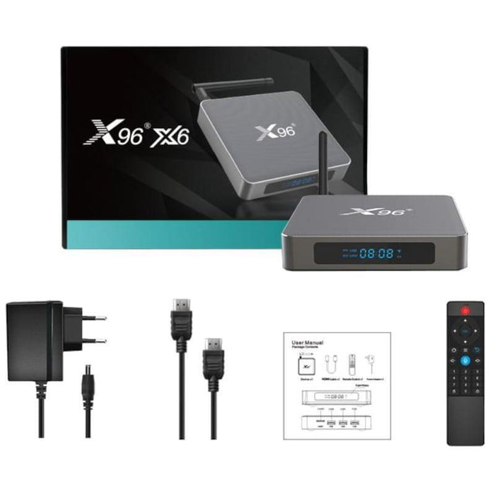 Android Tv    X96 X6 Rk3566 8gb/128gb Dual Wifi Bluetooth Control Por Voz Android 11