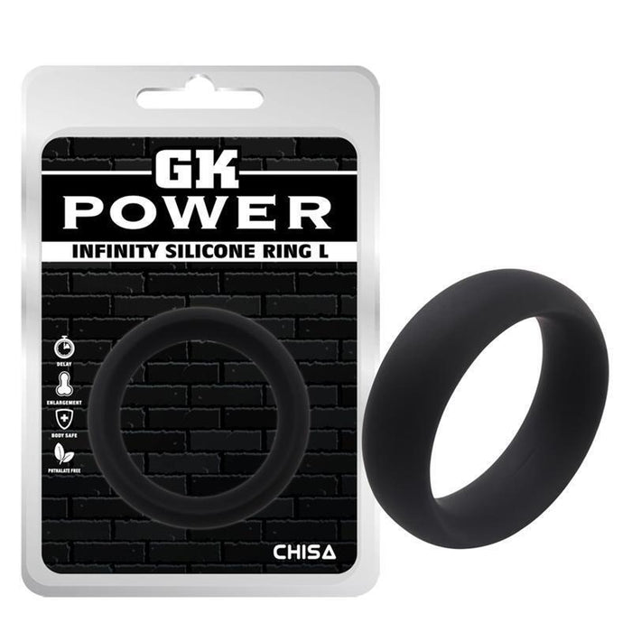 Anillo Para El Pene Infinity Silicona L Negro