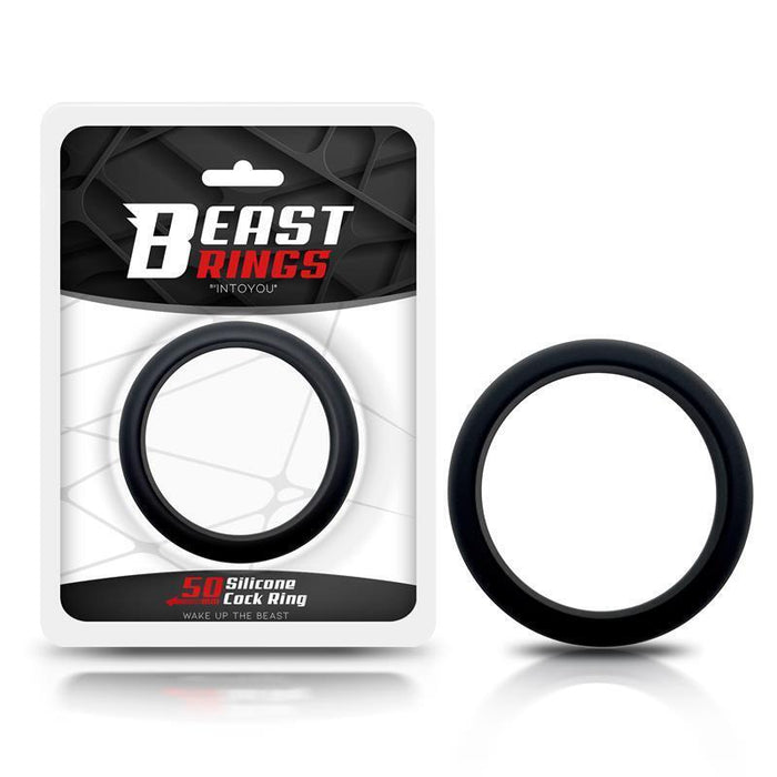 Anillo Para El Pene Silicona Sólida 5 Cm Negro