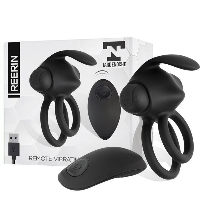 Anillo Vibrador  Reerin Usb Dual Control Remoto Usb Silicona