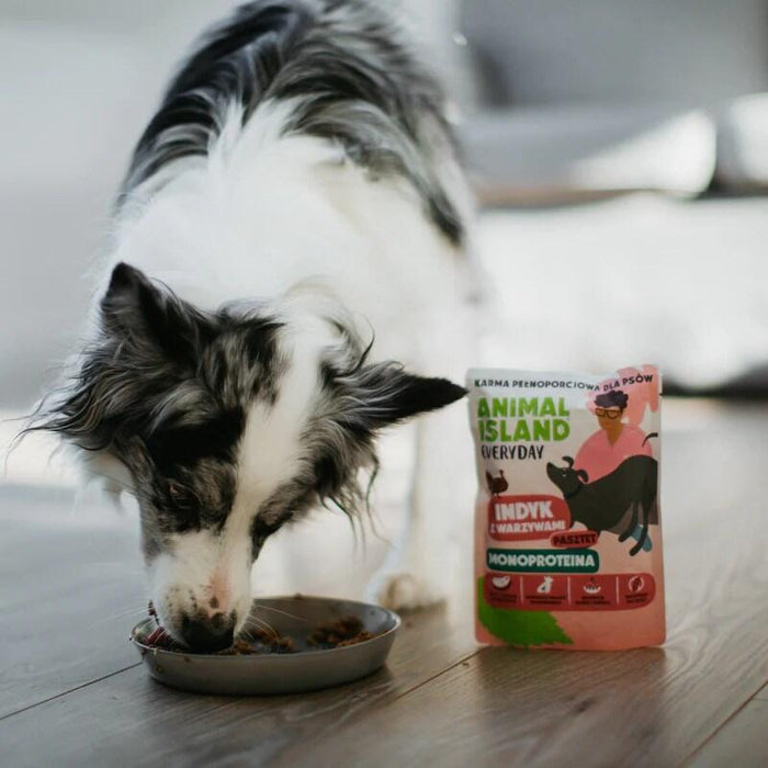 Animal Island Monoproteinowa Indyk Para Perro 9x300g