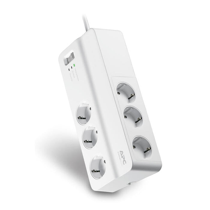 Apc Limitador De Tension 6 Salidas Ac 230 V 2 M Blanco Pm6-Gr