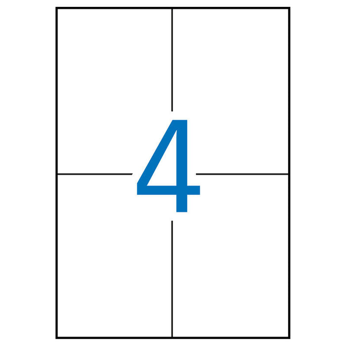 Apli Etiquetas Adhesivas 105x148mm Inkjet/Láser C/Rectos 4 X 20h Azul