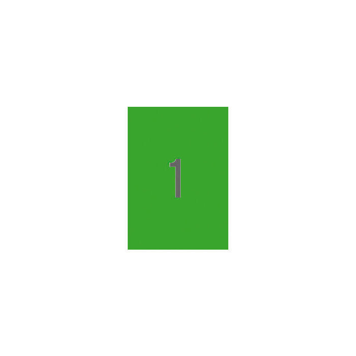 Apli Etiquetas Verdes Permanentes 210.0 X 297.0mm 20 Hojas