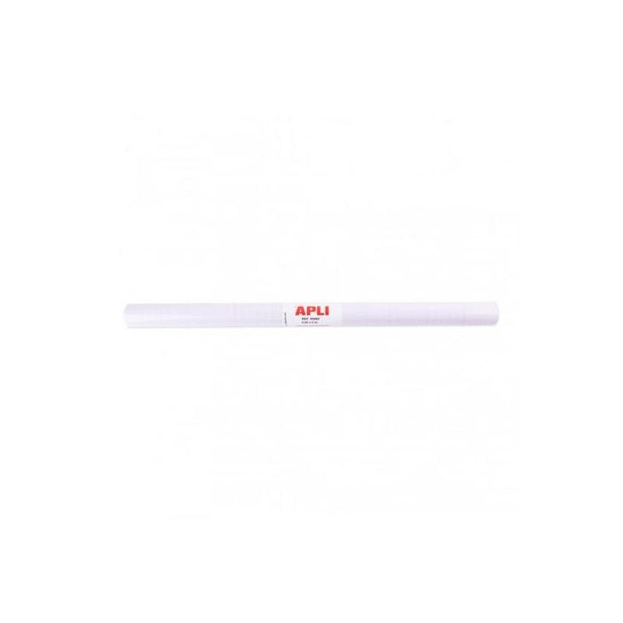 Apli Rollo De Polipropileno Transparente 3x0.50m 50 Micras - Adhesivo Reposicionable - Sistema Easy Peel - Cuadricula