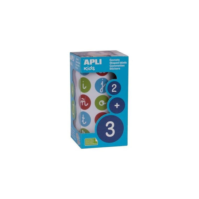 Apli Rollo Gomets Abecedario Minúsculas Redondos 20mm