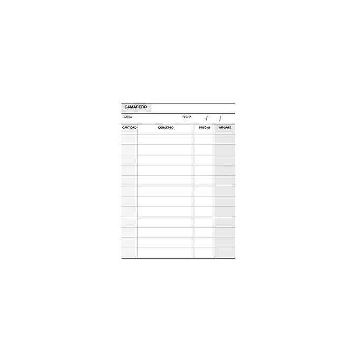 Apli Talonario Camarero 1/8 Duplicado Natural - Ideal Para Restaurantes Y Bares - 88 Hojas - Numeracion Consecutiva - Tamaño Compacto - Marron