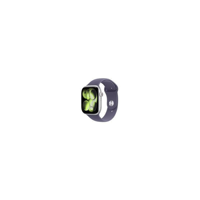 Apple Watch Series 11 Gps 46mm Silver Aluminium Case With Purple Fog Sport Band M/L Meva4wf/A