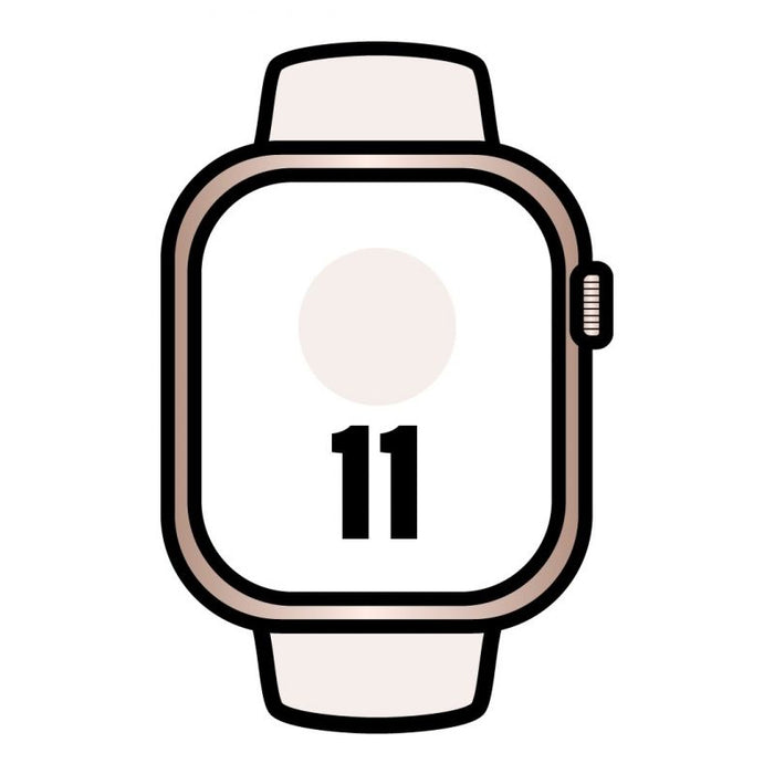 Apple Watch Series 11 Gps Cellular 46mm Oro Rosa Correa Deportiva Rosa Rubor M L