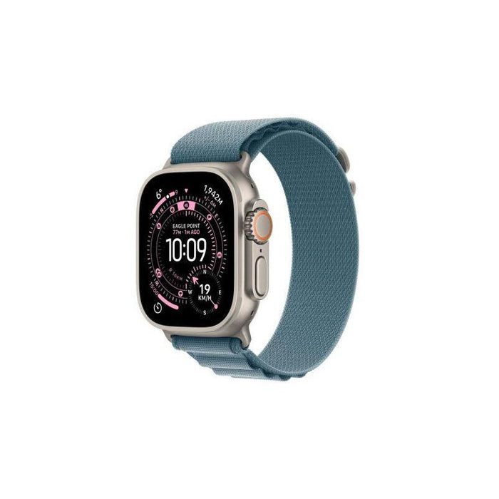 Apple Watch Ultra 3 (2025) Gps + Cellular 5g 49mm Natur Titanium Case With Light Blue/Alpine Loop M Eu Mewm4