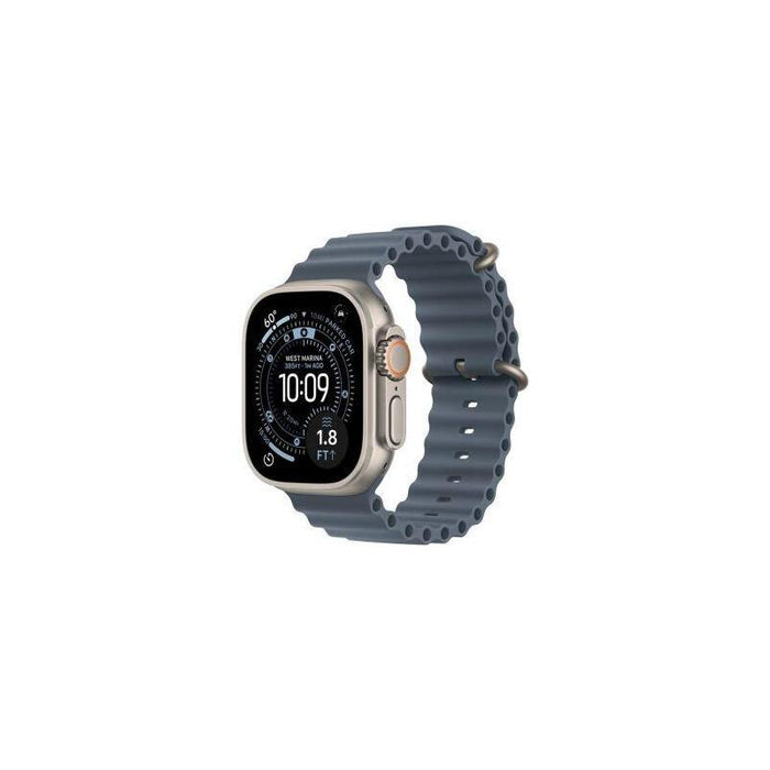 Apple Watch Ultra 3 (2025) Gps + Cellular 5g 49mm Natural Titanium Case With Anchor Blue Ocean Band Eu Mewh4