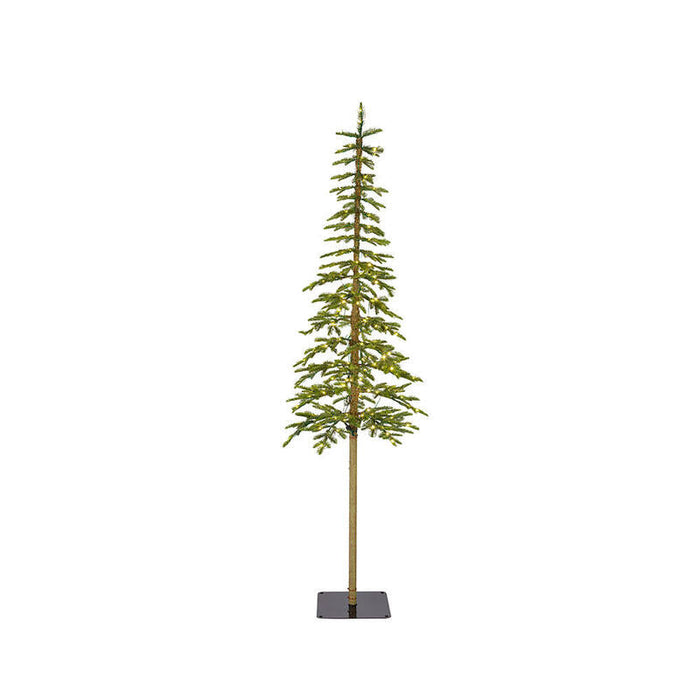 Arbol De Navidad Microled, Ø41x180cm, Parpadeantes, 150 Leds, Blanco Calido. Everlands.