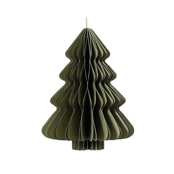 Árbol De Papel Verde Ø30 X 40 Cm