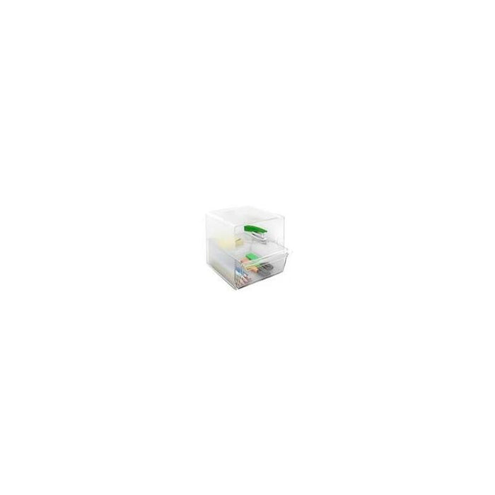 Archivo 2000 Organizador Archicubo Divisor 1 Cajón + 1 Compartimento 190x150x150 Mm Cristal Transparente