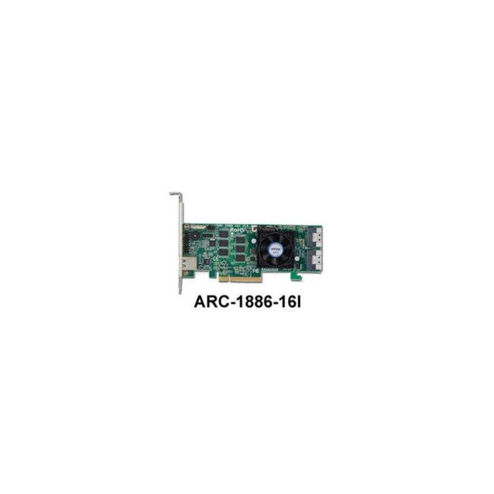 Areca Raid Controller Arc-1886-16i 16-Port Tri Mode Pcie 4.0 X8 2x Sff 8654 Lp