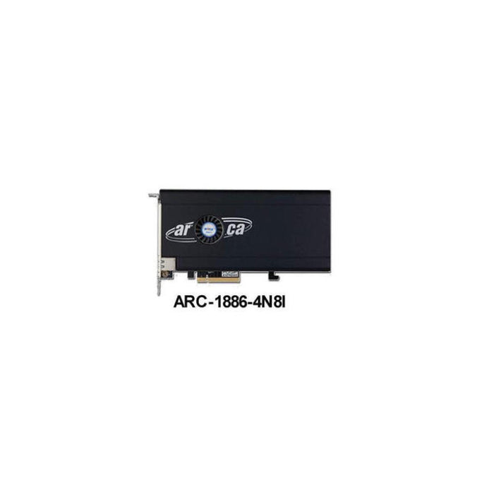 Areca Raid Controller Arc-1886-4n8i 4x M.2 Und 8-Port Tri Mode 1x Sff 8654 Pcie 4.0 X8 Fh