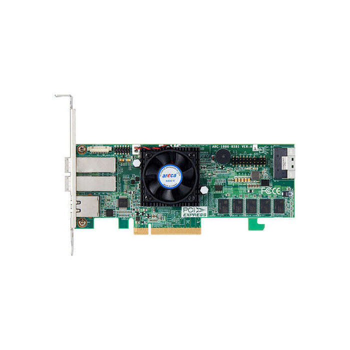Areca Raid Controller Arc-1886-4x8i 8-Port Tri Mode Pcie 4.0 X8 4x Sff 8644 (Extern) Lp
