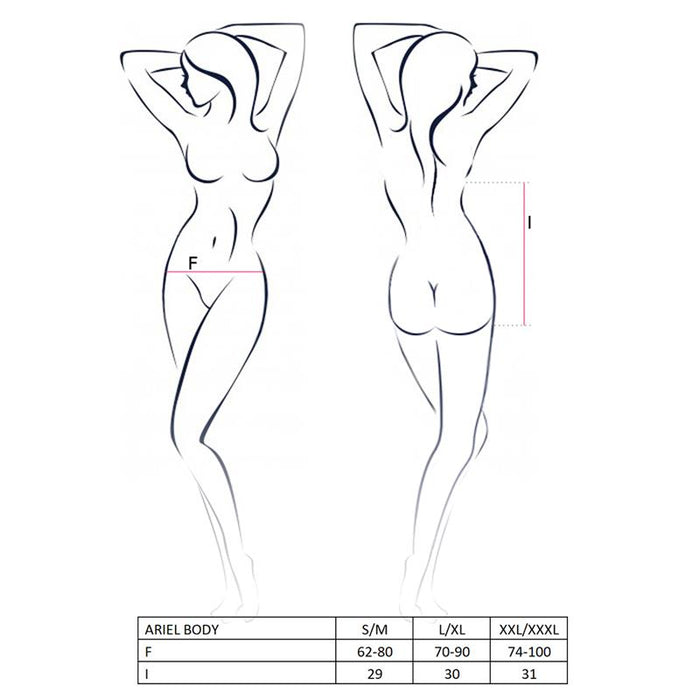 Body Ariel  Blanco Talla (Interno):S/M