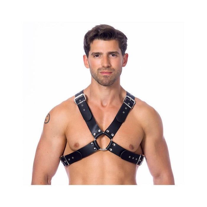 Arnés Ajustable De Cuero Con Hebillas
