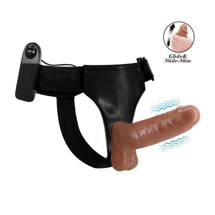 Arnés Con Dildo Retractil Con Vibración