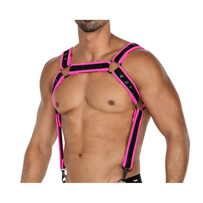 Arnés H4rness05  De Pecho Neon Rosa Talla Única