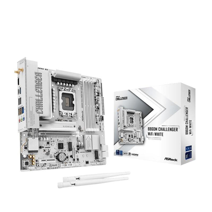 Asrock B860m Challenger Wifi Blanco 1851 Matx Hdmi Dp Ddr5
