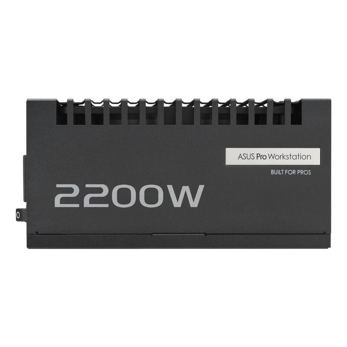 Asus Asus Asus-Pro-Ws-2200p, Fuente De Alimentación Para Pc Negra, 2x Gpu De Alta Potencia De 12 Pines, 4x Pcie, Gestión De Cables, 2200 Vatios 90ye00z1-B0na00