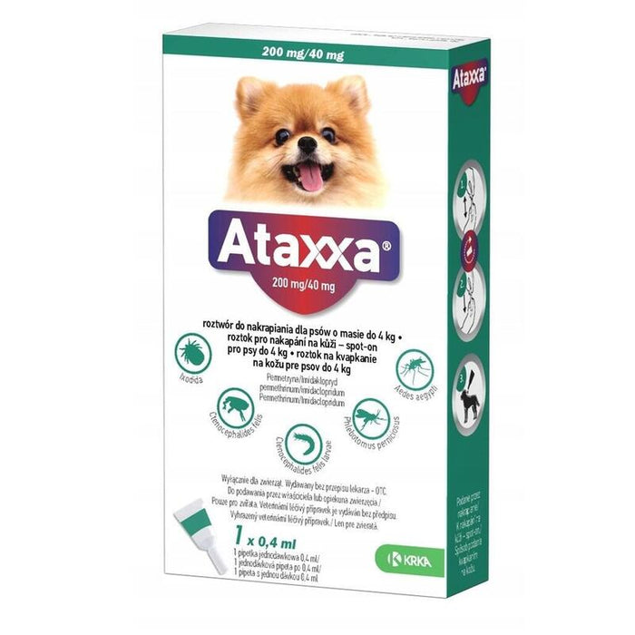 Ataxxa 200 Mg/40 Mg Spot On 0,4 Ml 1 Pipeta