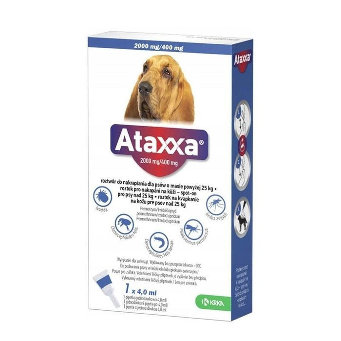 Ataxxa 2000 Mg/400 Mg Spot On 4 Ml 1 Pipeta