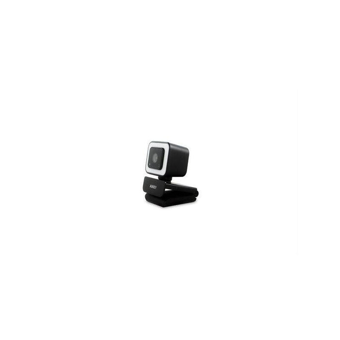 Aukey Pc-Lm6 Stream Series With Ring Light Full Hd Webcam With 1/3"-Cmos Sensor  Black