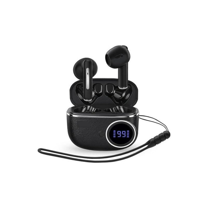 Auricular Intrauditivo Bluetooth Energy Sistem Chargeview Tws Lcd Bateria 20h Negro