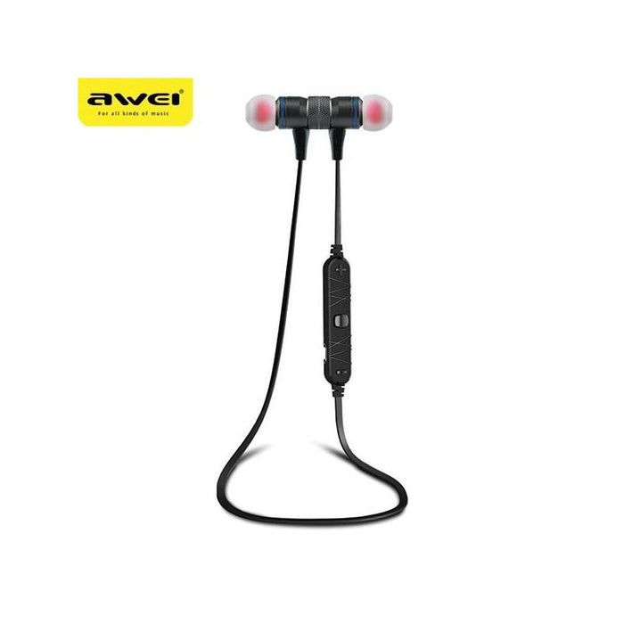 Auriculares Awei Deportivos Bluetooth A920bl Negro Negro Magnético