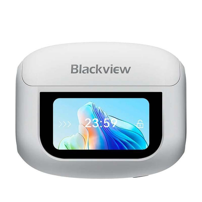 Auriculares Blackview Airbuds 12 Ipx7 Blanco Inalámbricos Y Estuche Con Pantalla Led
