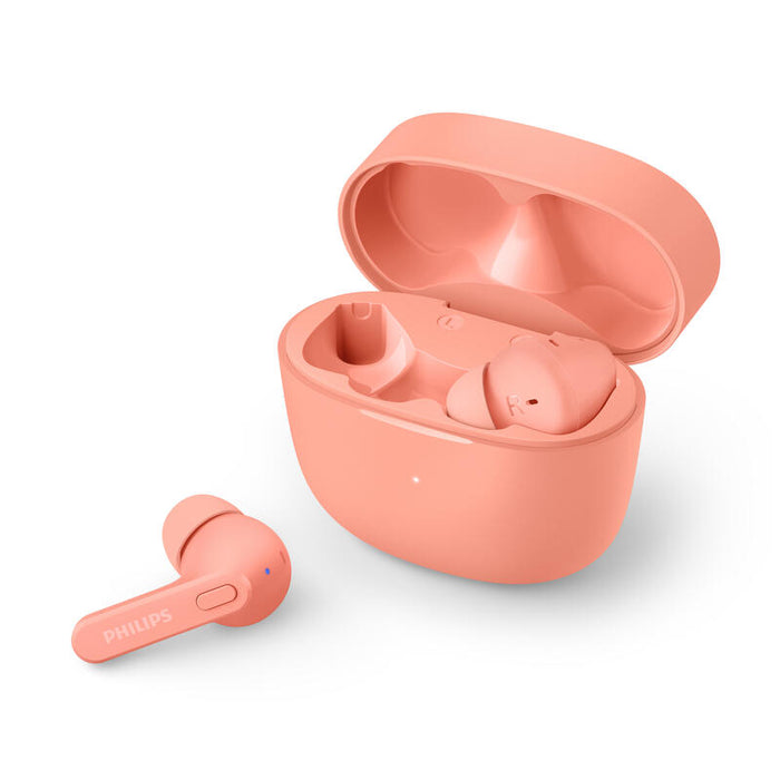 Auriculares Bluetooth Philips Tat2206pk/00 Pink Ipx4 Estuche De Carga