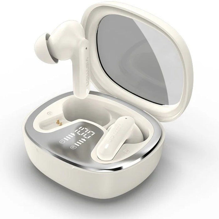 Auriculares Bluetooth Vention Air A01 Nbmn0 Con Estuche De Carga Autonomía 7h Blancos