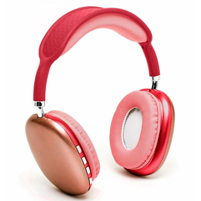 Auriculares Inalámbricos Bluetooth P9 Pro Max Con Cancelación De Ruido, Rojo