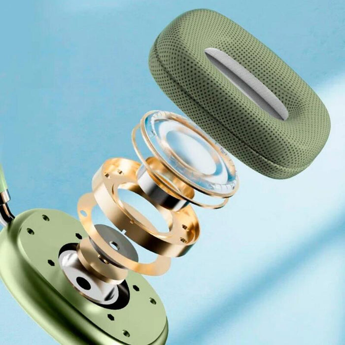 Auriculares Inalámbricos Bluetooth P9 Pro Max Con Cancelación De Ruido, Verde