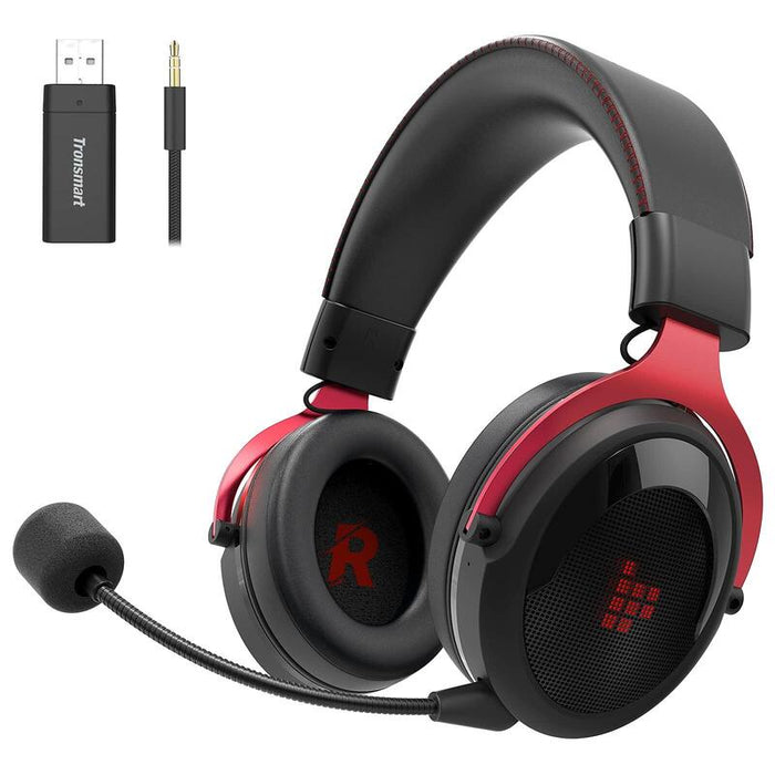 Auriculares Inalámbricos Para Juegos Tronsmart Shadow Con Micrófono Para Jugadores, Rojo