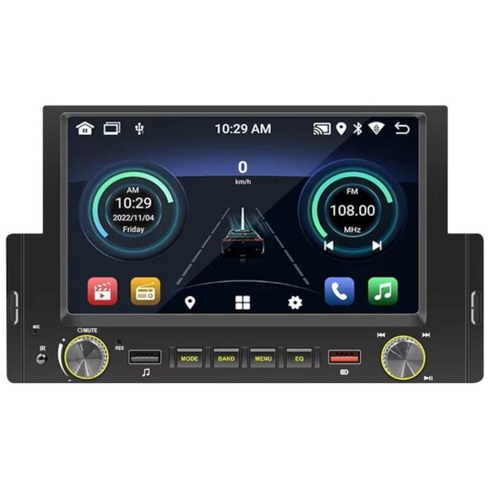 Autoradio 1 Din Swm 170-J 2gb/64gb Gps Carplay/Android Auto Negro