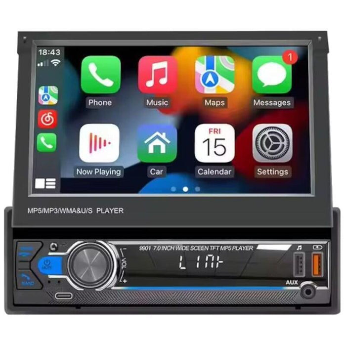 Autoradio 1 Din Swm 9901 Bluetooth Negro