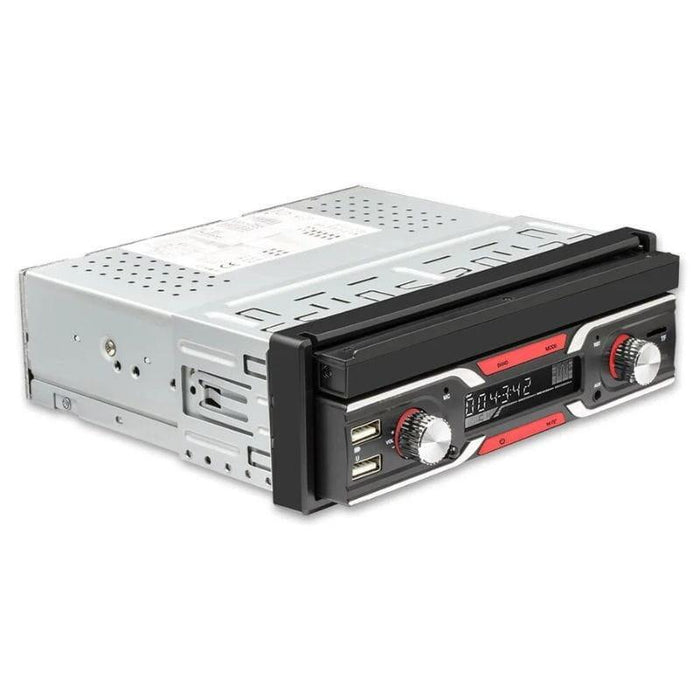 Autorradio 1 Din  Swm 9603s Pantalla Retráctil Bluetooth/Usb Negro