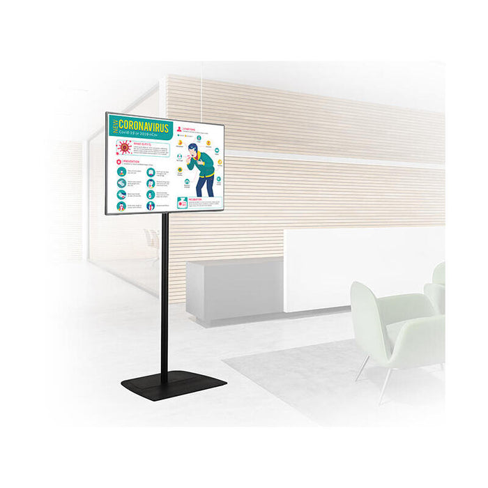 B-Tech Bt8572 139,7 Cm (55") Negro Piso  (Vesa 600 X 400) - 1.8m