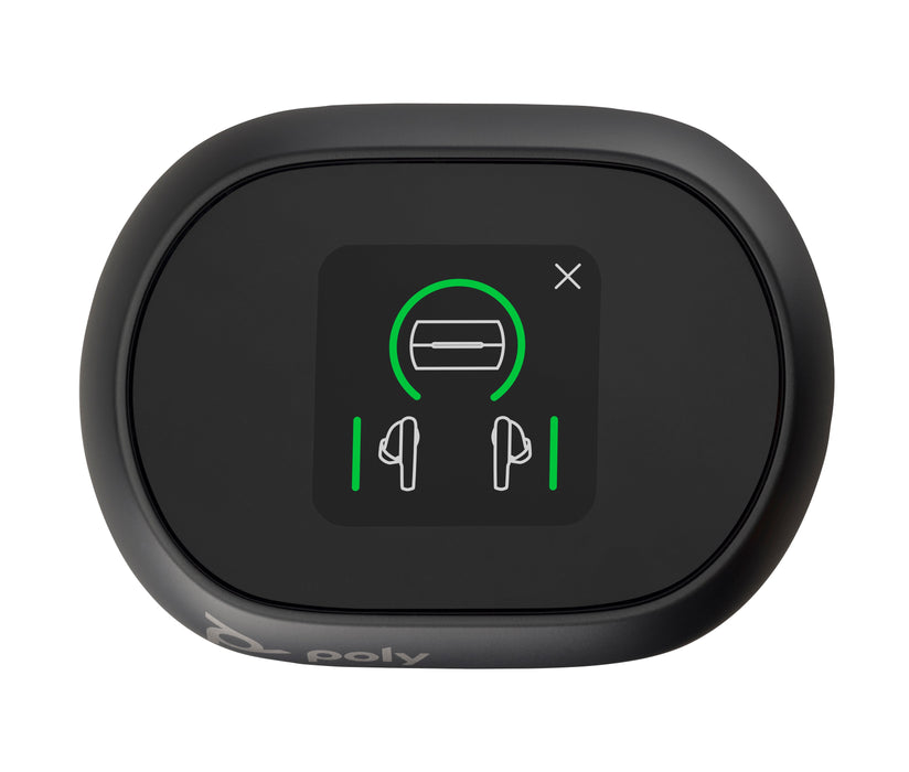 EAN 0017229187986 - HP Poly Voyager Free 60+ UC Carbon Black Earbuds +BT700 USB-A Adapter +Touchscreen Charge Case Auriculare imagen 8