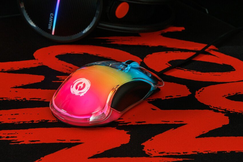 Canyon Raton Gaming Braver Gm-728 Rgb 6 Botones Transparente